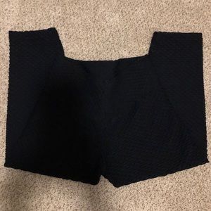 Booty by Brabants cropped croco skin black